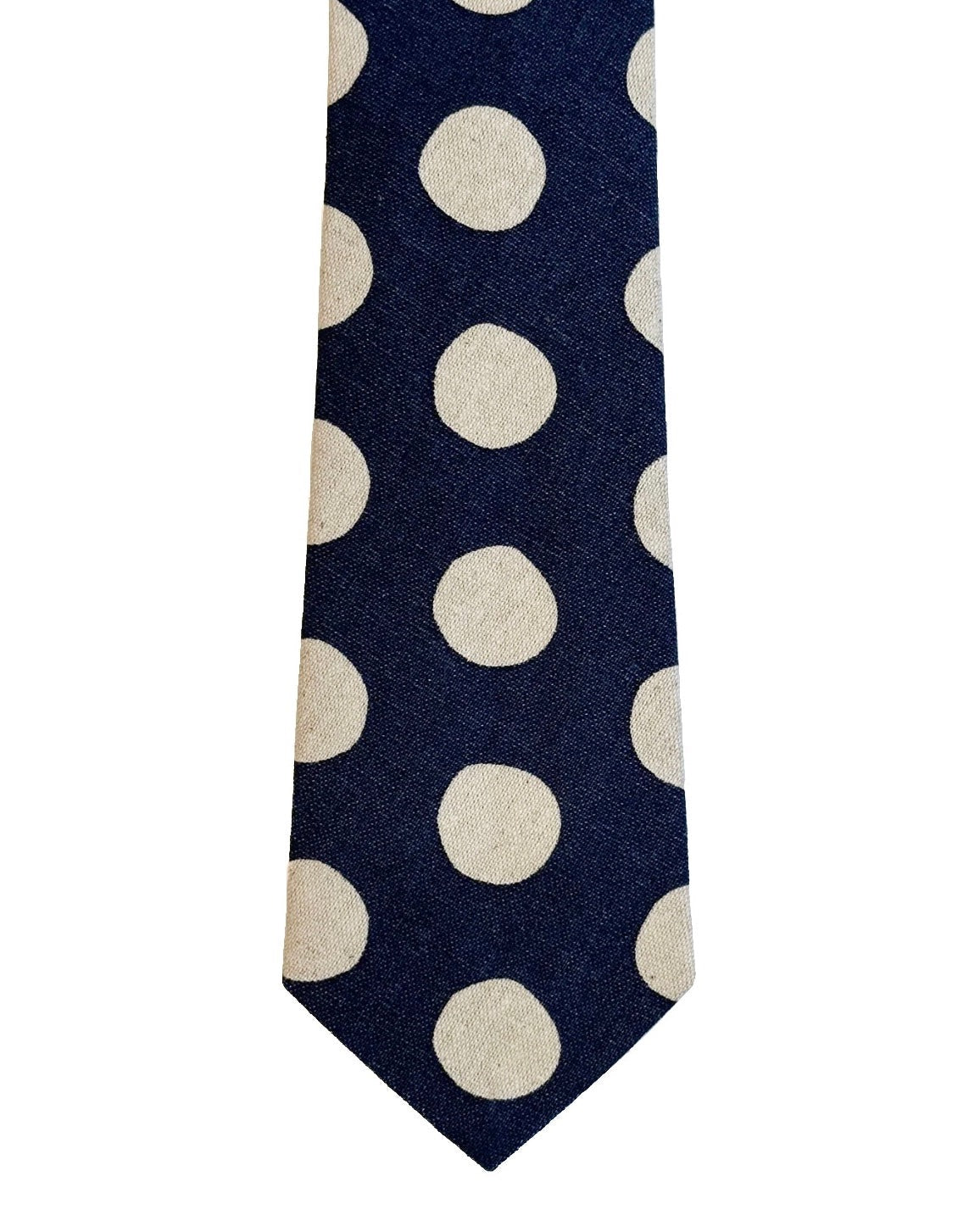 The Tie | Tipsy Linen Dots - Navy