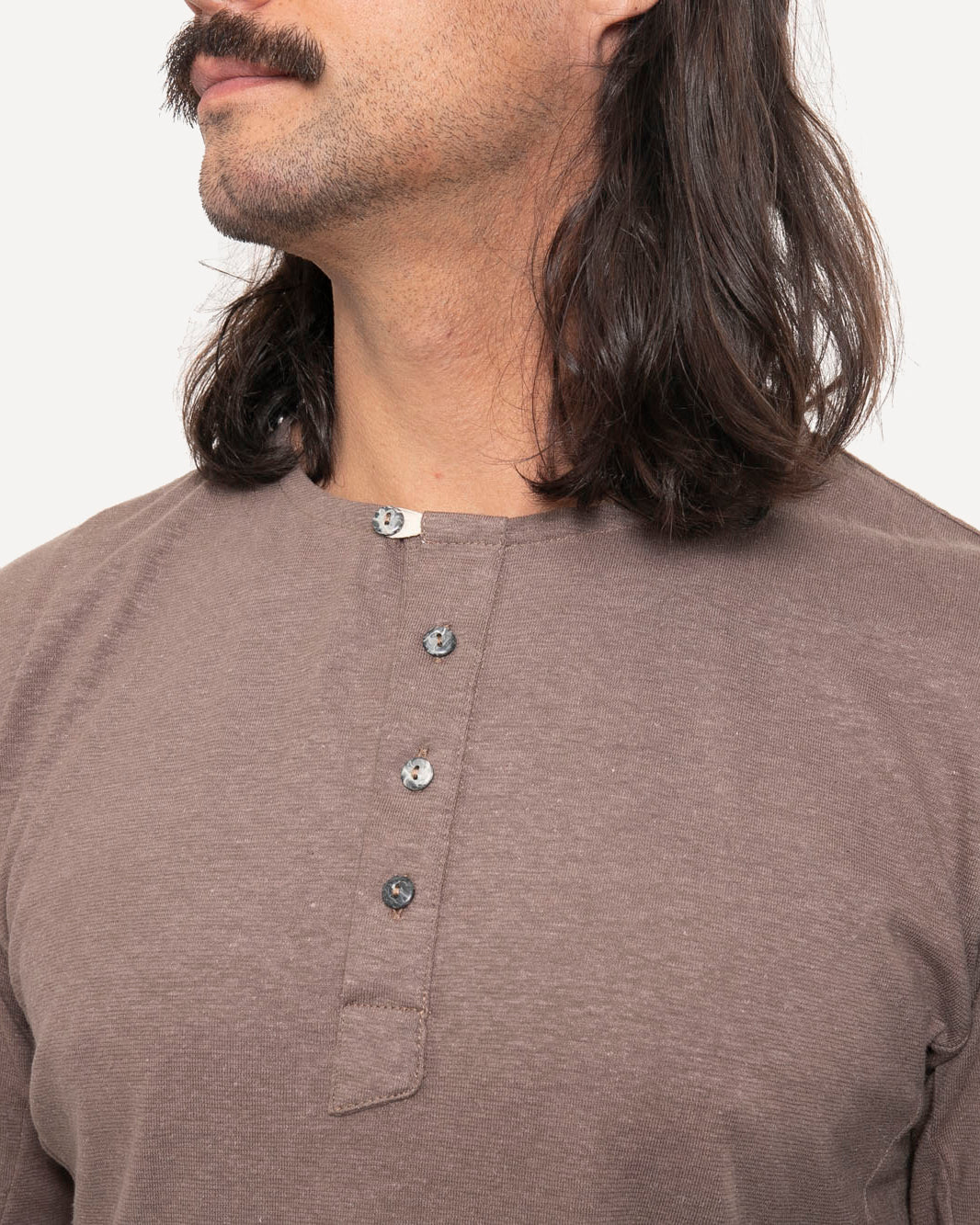 Made in Canada Heritage Henley from 18 Waits — a Sustainable Men's clothing brand offering Vintage Inspired menswear and Rock and Roll Fashion.