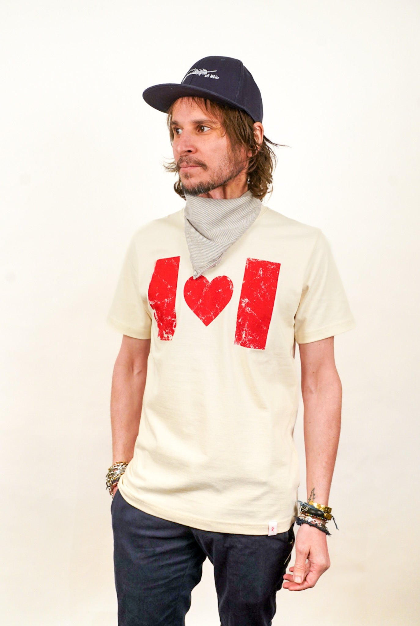 Made in Canada short Sleeve Heart ♥️ Shirt from 18 Waits — a Sustainable Men's clothing brand offering Vintage Inspired menswear and Rock and Roll Fashion.