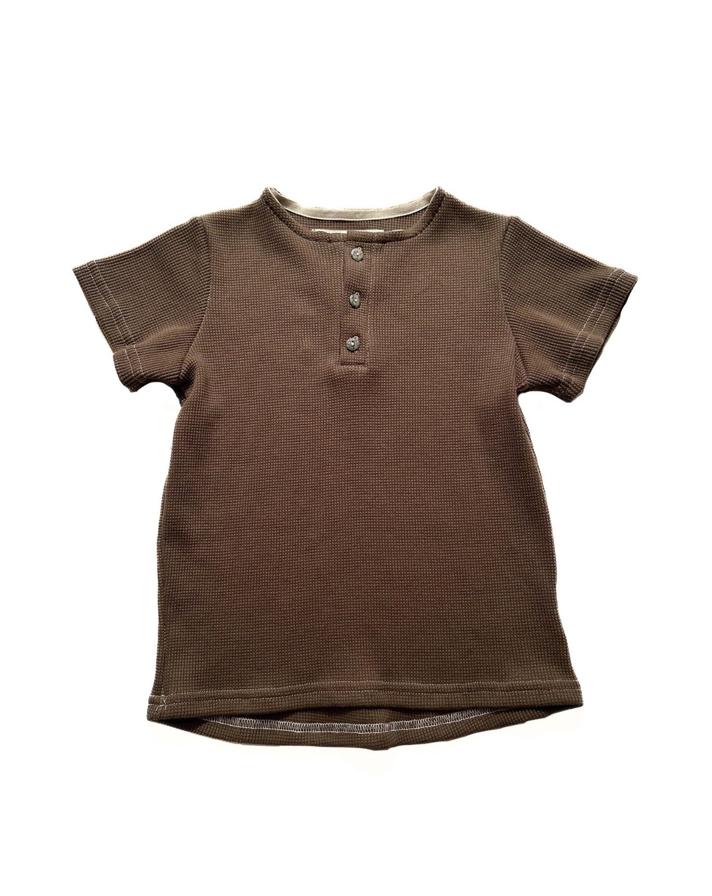 Made in Canada, Kids Henley from 18 Waits — a Sustainable Men's clothing brand offering Vintage Inspired menswear and Rock and Roll Fashion. A refined Imogene and Willie alternative for those who value quality and character.