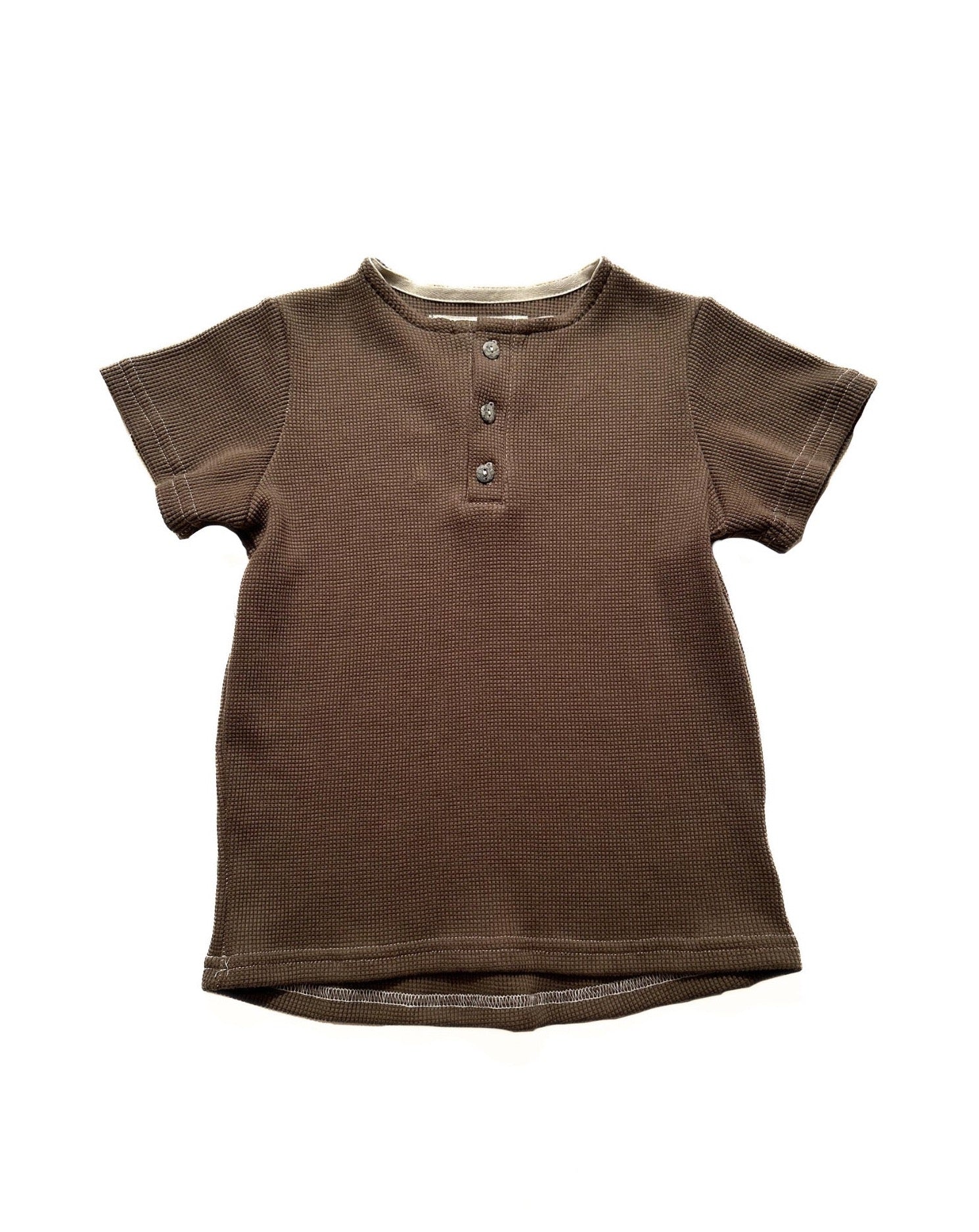 Made in Canada, Kids Henley from 18 Waits — a Sustainable Men's clothing brand offering Vintage Inspired menswear and Rock and Roll Fashion. A refined Imogene and Willie alternative for those who value quality and character.