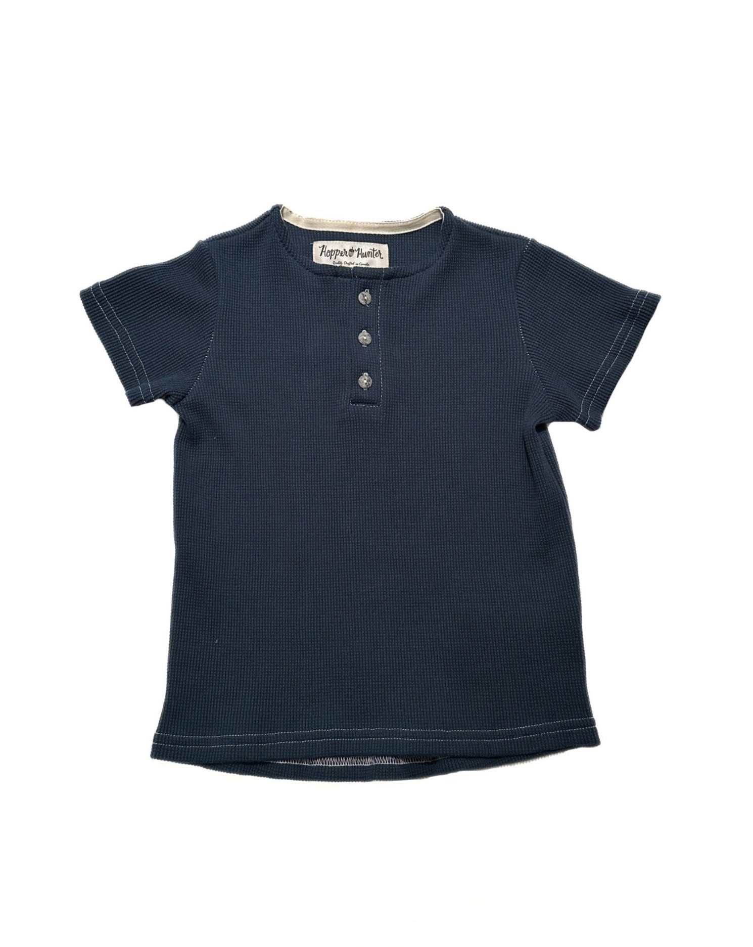 Made in Canada, Kids Henley from 18 Waits — a Sustainable Men's clothing brand offering Vintage Inspired menswear and Rock and Roll Fashion. A refined Imogene and Willie alternative for those who value quality and character.