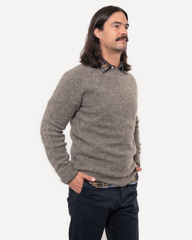 Made in Canada The Highland Crew neck from 18 Waits — a Sustainable Men's clothing brand offering Vintage Inspired menswear and Rock and Roll Fashion.