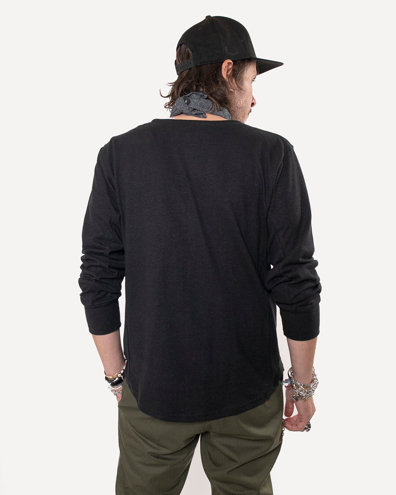 Made in Canada Long Sleeve Pocket Tee from 18 Waits — a Sustainable Men's clothing brand offering Vintage Inspired menswear and Rock and Roll Fashion.