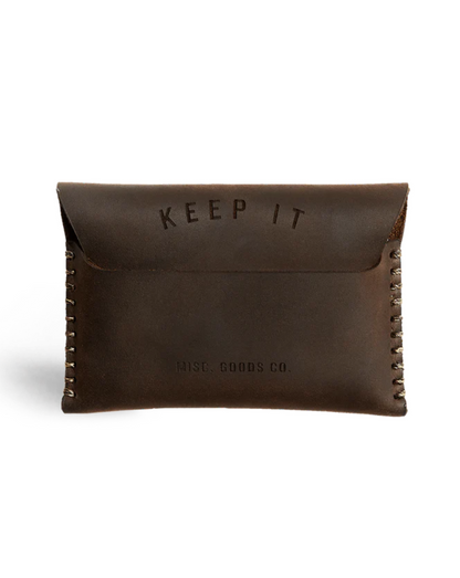 MISC Goods | Slim Tuck Wallet | Dark Brown