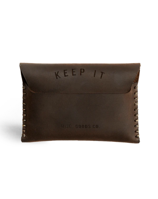 MISC Goods | Slim Tuck Wallet | Dark Brown