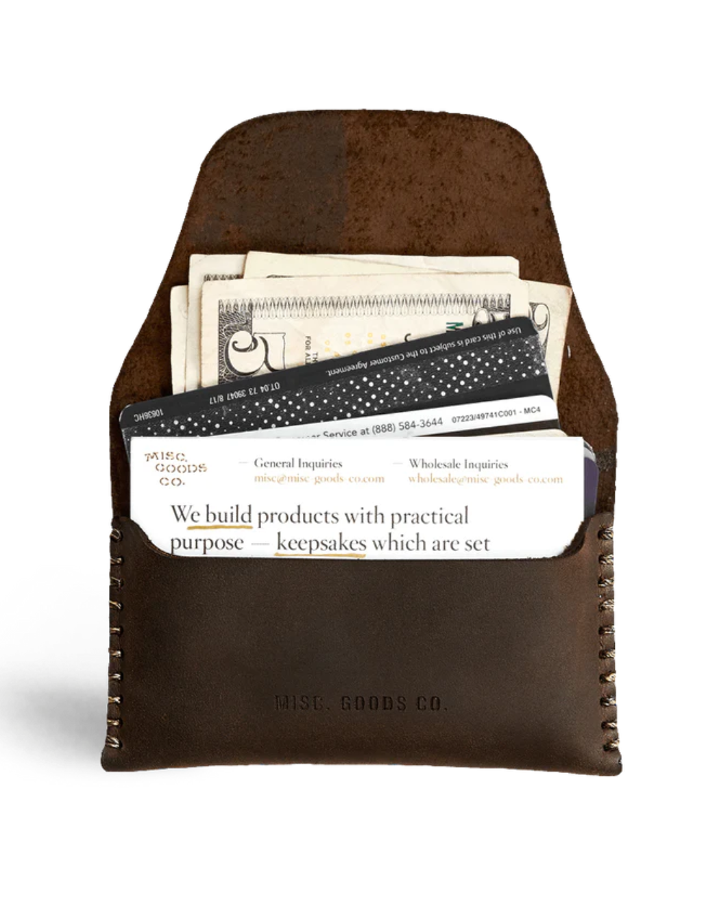 MISC Goods | Slim Tuck Wallet | Dark Brown