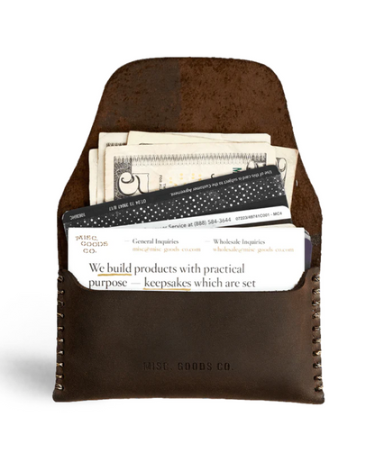 MISC Goods | Slim Tuck Wallet | Dark Brown
