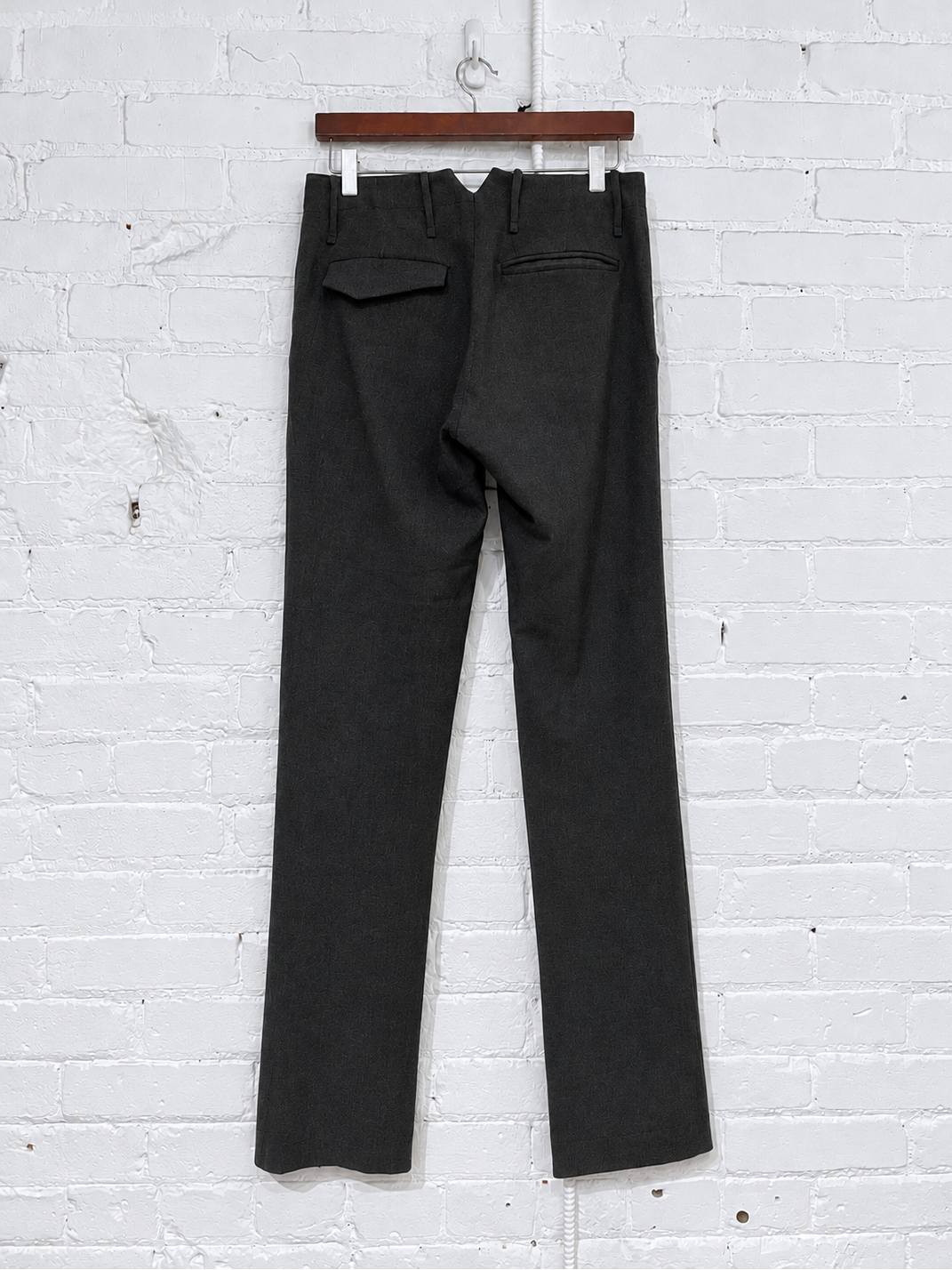 Vintage Trousers | Dark Grey Wool