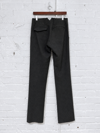 Vintage Trousers | Dark Grey Wool
