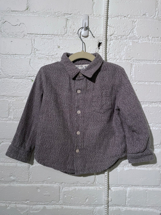 Hopper Hunter Long Sleeve Pocket Shirt | Grey Flannel