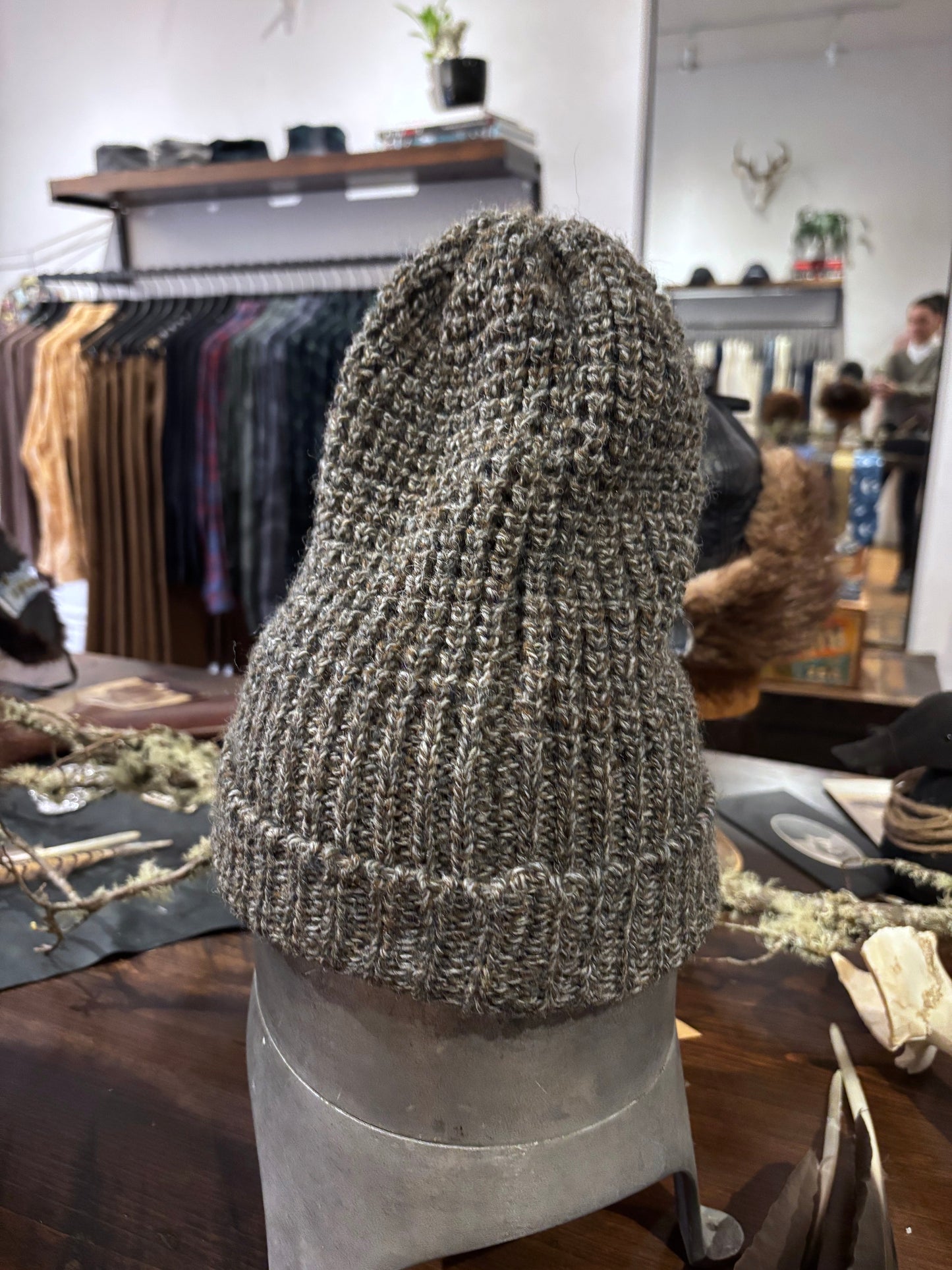 Wool Toque | Forest Grey Melange