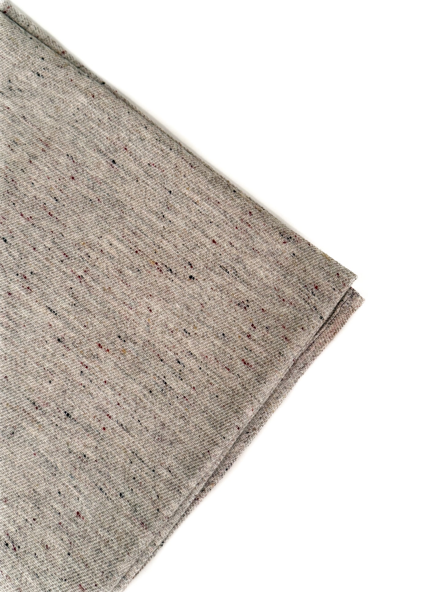 Made in Canada, the Heather Oatmeal Heather Bandana from 18 Waits, a sustainable menswear brand known for vintage-inspired style and rock and roll fashion—an Imogene and Willie alternative focused on quality and character.