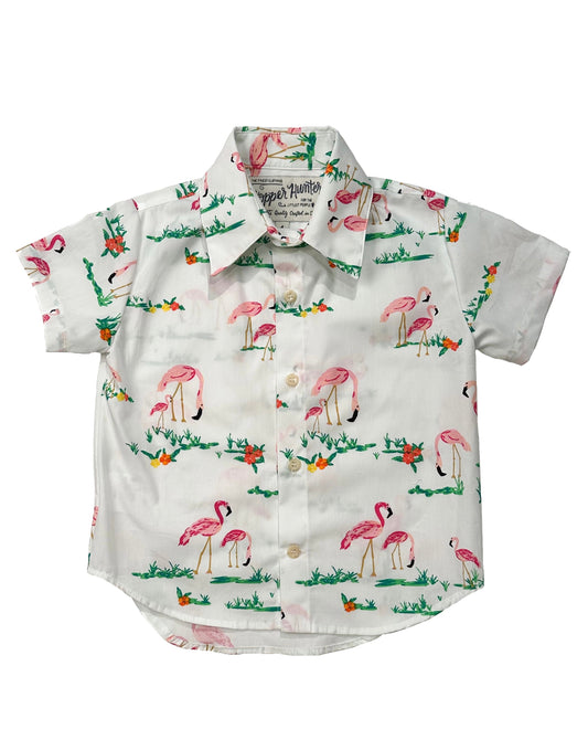 Made in Canada, Kids short sleeve shirt from 18 Waits — a Sustainable Men's clothing brand offering Vintage Inspired menswear and Rock and Roll Fashion. A refined Imogene and Willie alternative for those who value quality and character.