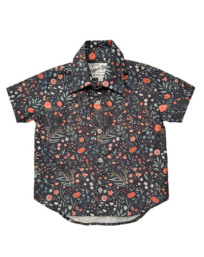 Made in Canada, Kids short sleeve shirt from 18 Waits — a Sustainable Men's clothing brand offering Vintage Inspired menswear and Rock and Roll Fashion. A refined Imogene and Willie alternative for those who value quality and character.