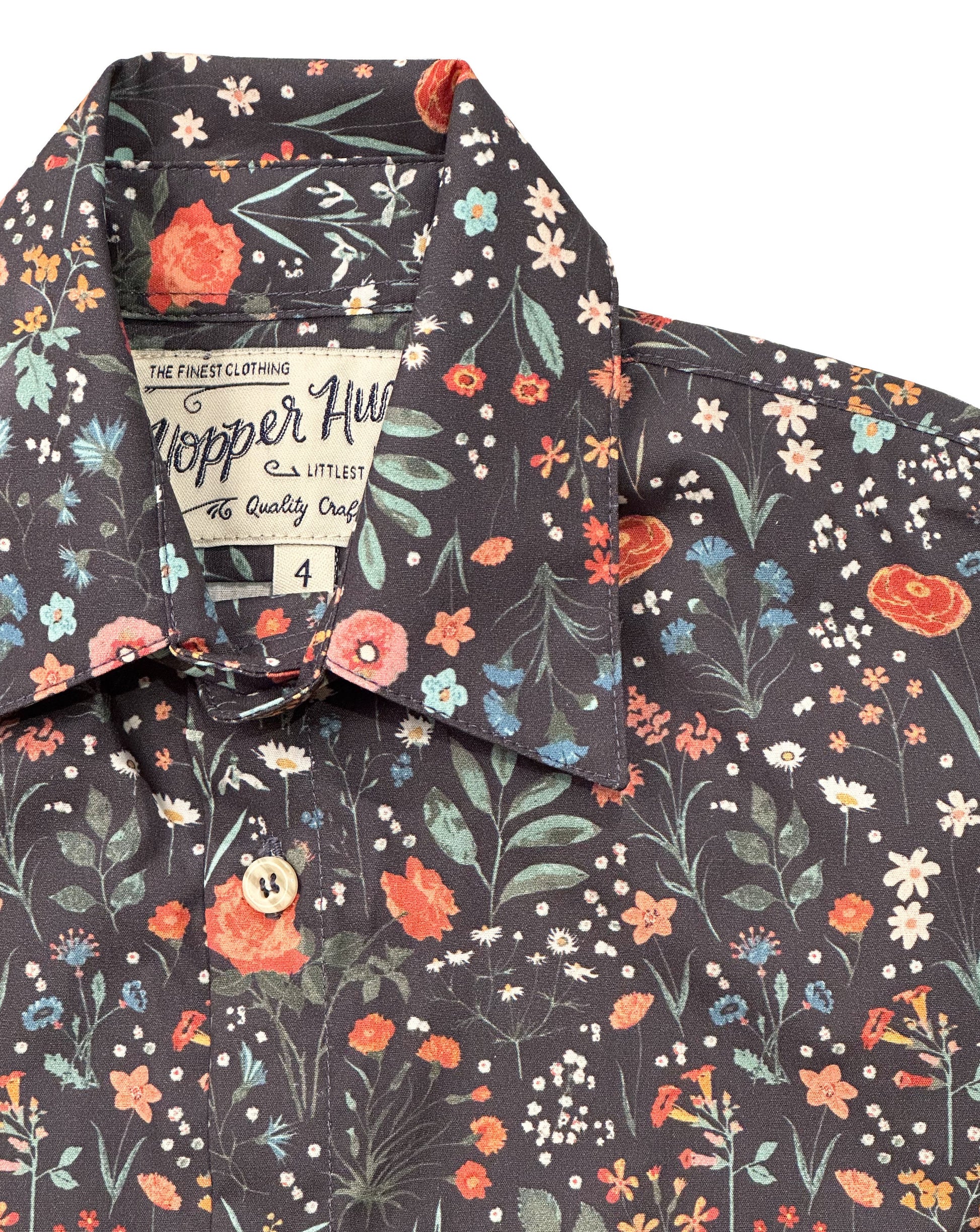 Made in Canada, Kids short sleeve shirt from 18 Waits — a Sustainable Men's clothing brand offering Vintage Inspired menswear and Rock and Roll Fashion. A refined Imogene and Willie alternative for those who value quality and character.