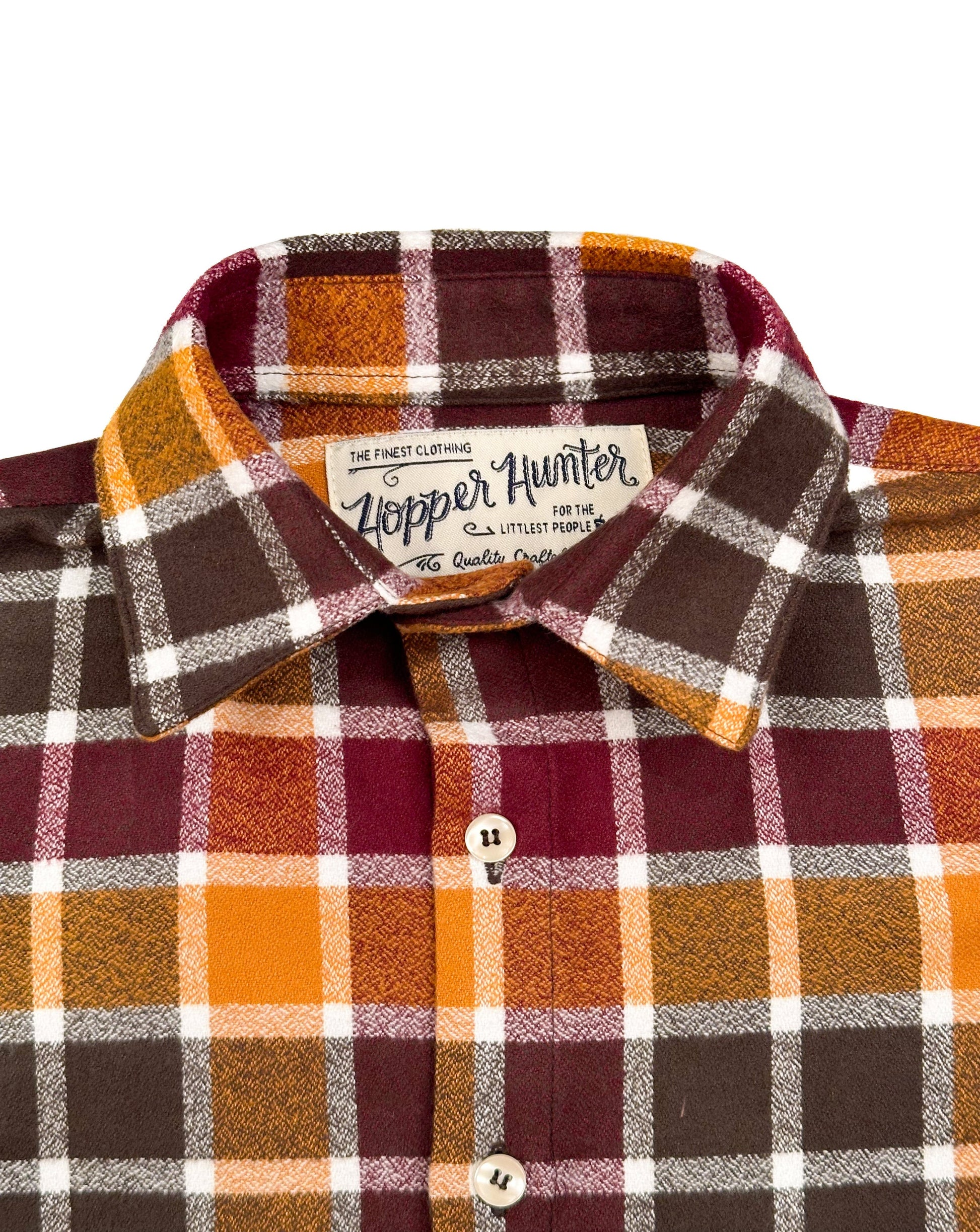 Made in Canada, Kids long sleeve button up shirt from 18 Waits — a Sustainable Men's clothing brand offering Vintage Inspired menswear and Rock and Roll Fashion. A refined Imogene and Willie alternative for those who value quality and character.