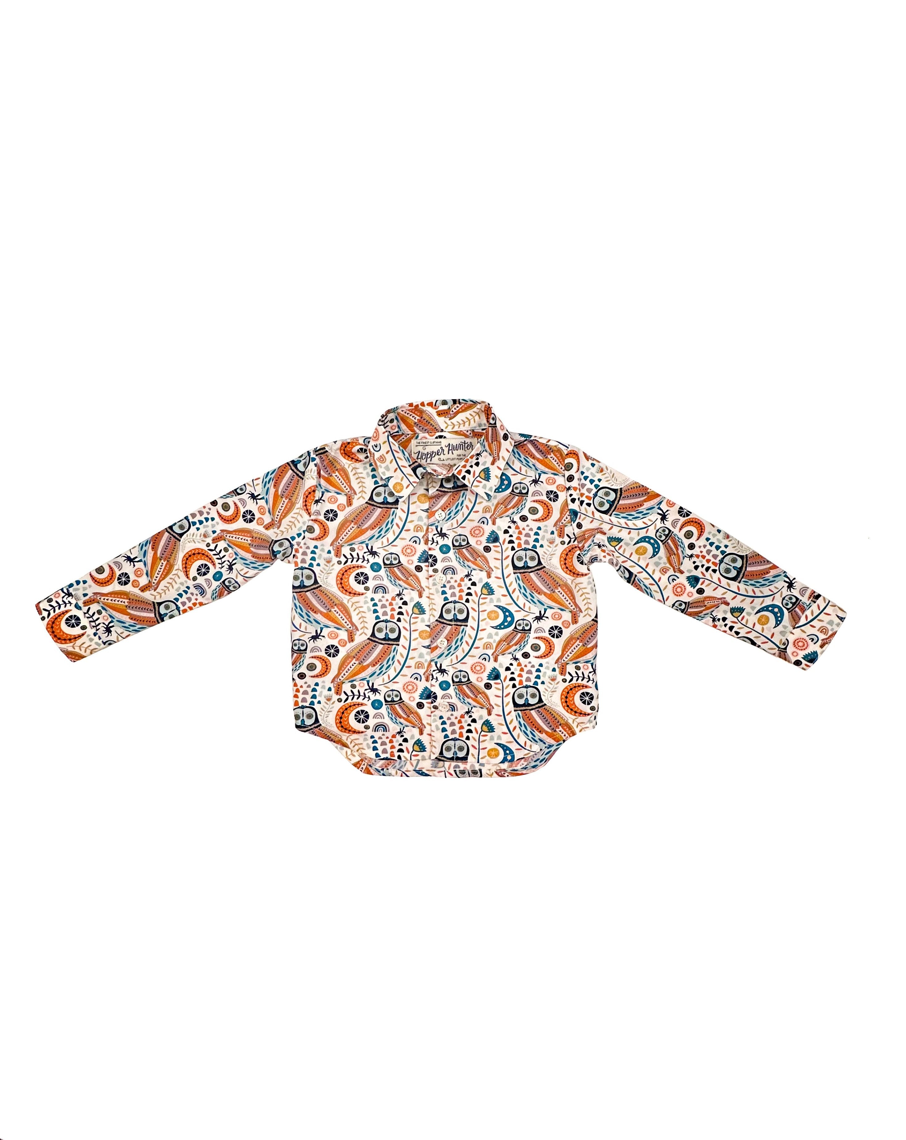 Long Sleeve Shirt | Autumn Owls