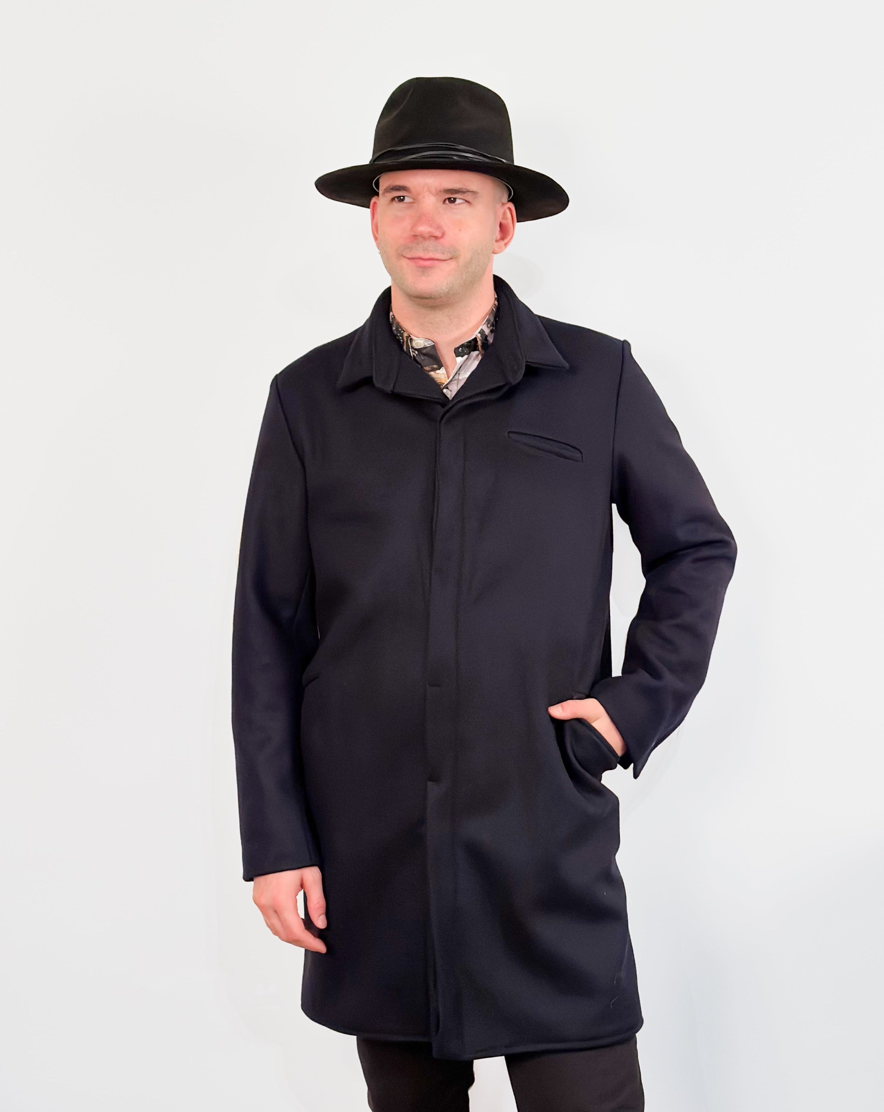 Classic Trench | Navy Wool