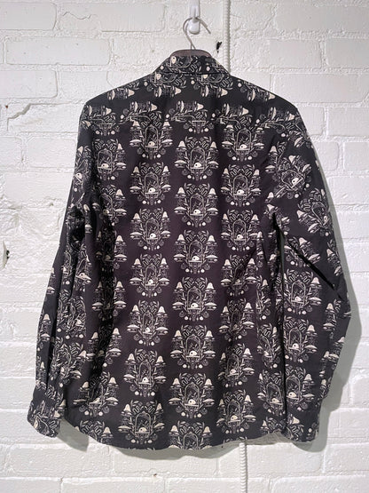 Made in Canada, the Night Skulls Vintage Dylan  from 18 Waits, a sustainable menswear brand known for vintage-inspired style and rock and roll fashion—an Imogene and Willie alternative focused on quality and character.