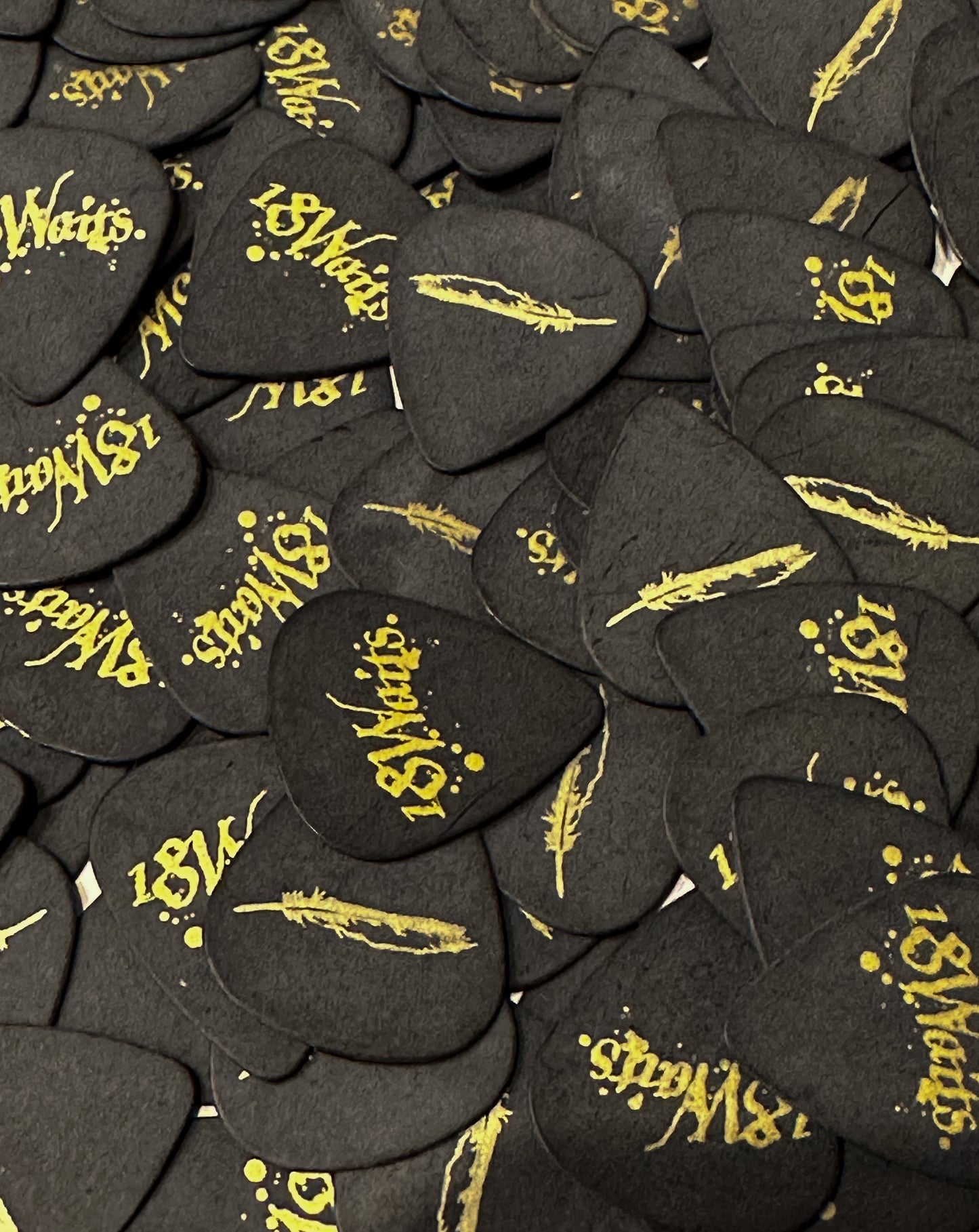 Made in Canada, Guitar Pick from 18 Waits — a Sustainable Men's clothing brand offering Vintage Inspired menswear and Rock and Roll Fashion. A refined Imogene and Willie alternative for those who value quality and character.