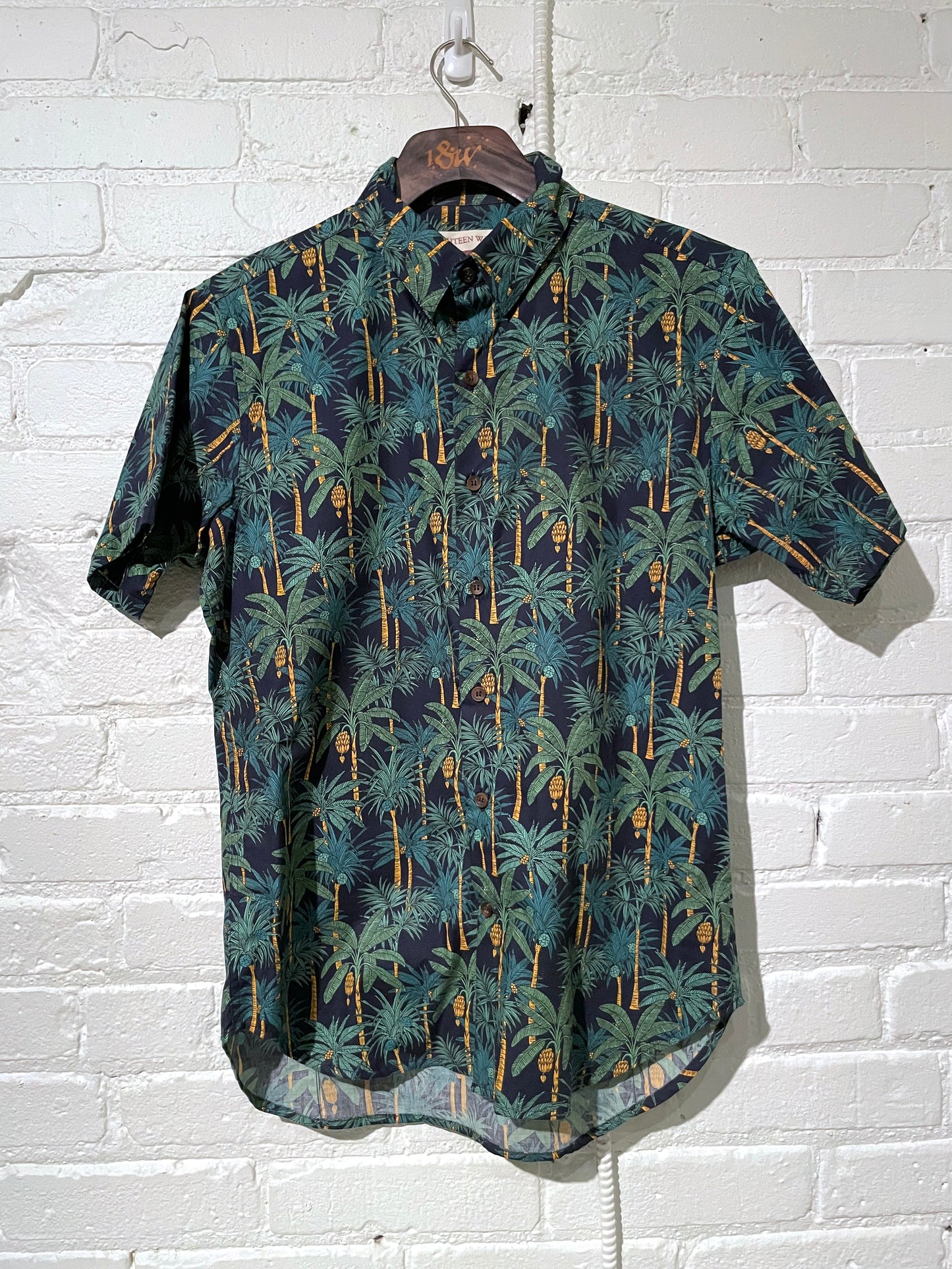 Vintage Short Sleeve Dylan | Navy Jungle Palms