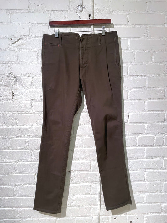 Vintage Signature Trouser | Olive Bull Denim