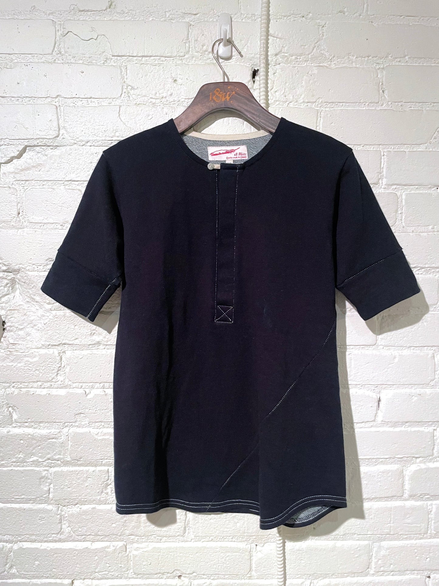 Vintage Hitchhiker Henley | Midnight French Terry