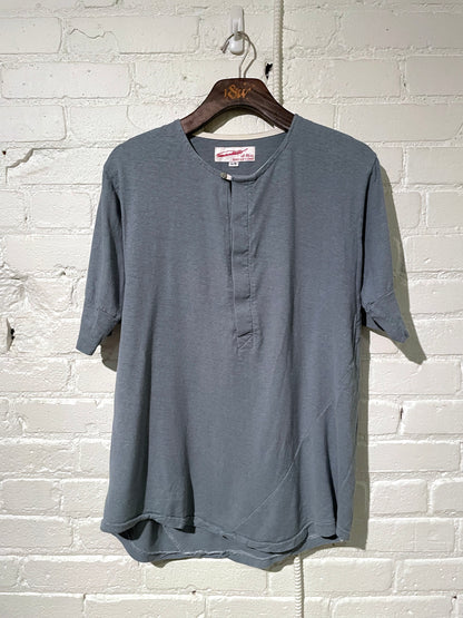 Vintage Hitchhiker Henley | Sky Hemp