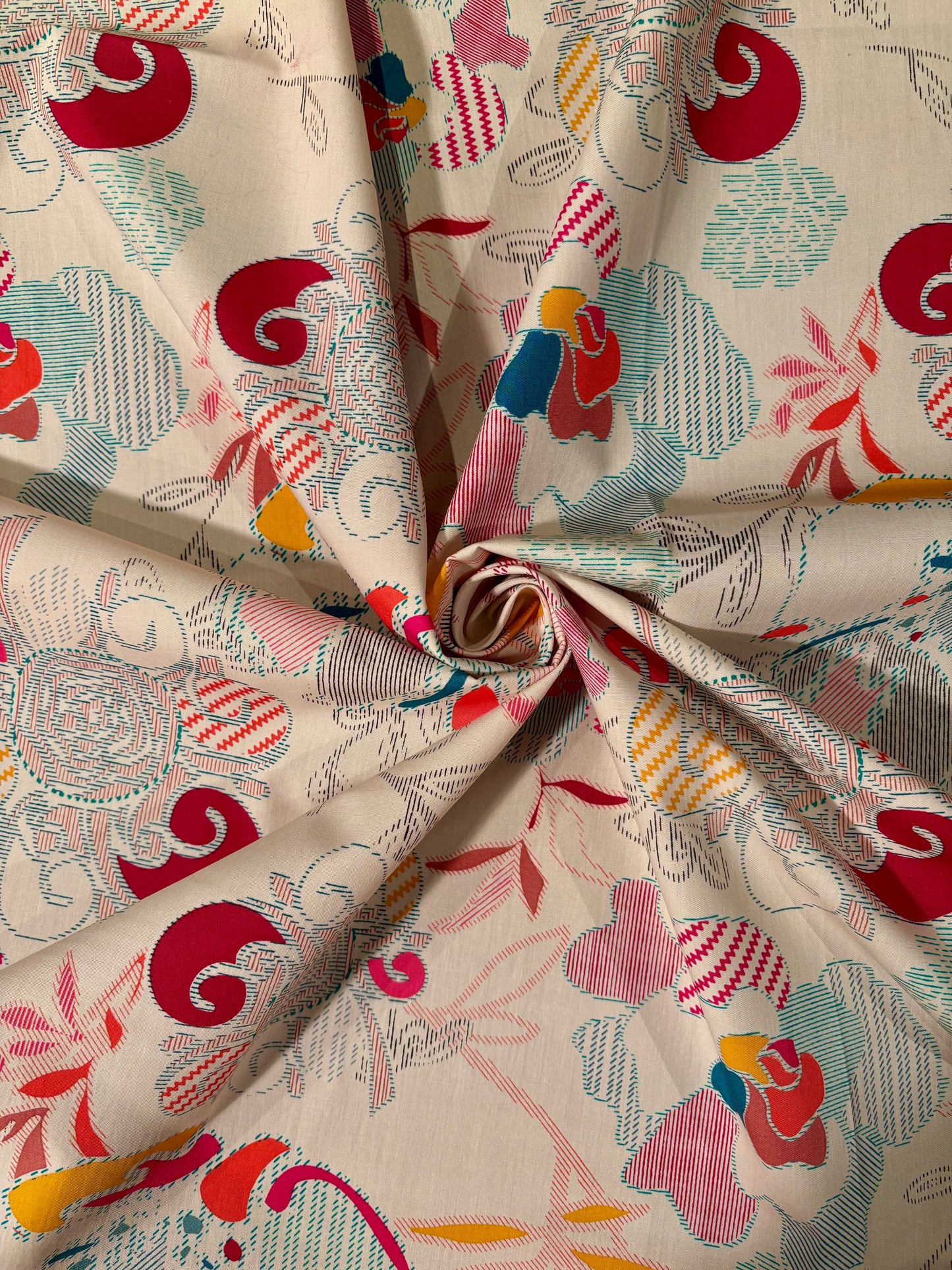 Fabric | Stitched Boho Garden Cotton