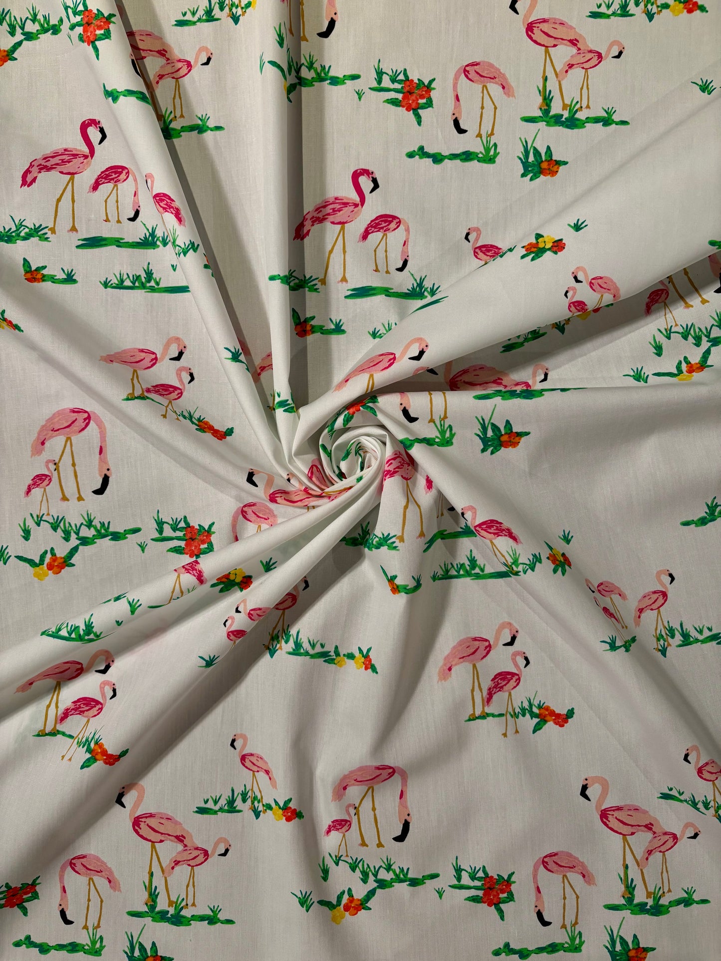 Fabric | Flamingo Fields Cotton