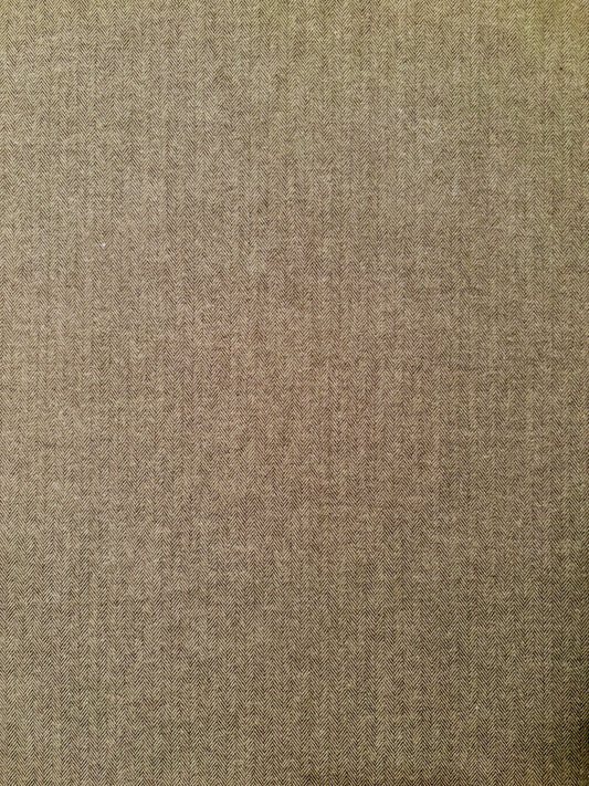 Fabric |  Olive Herringbone Cotton Flannel