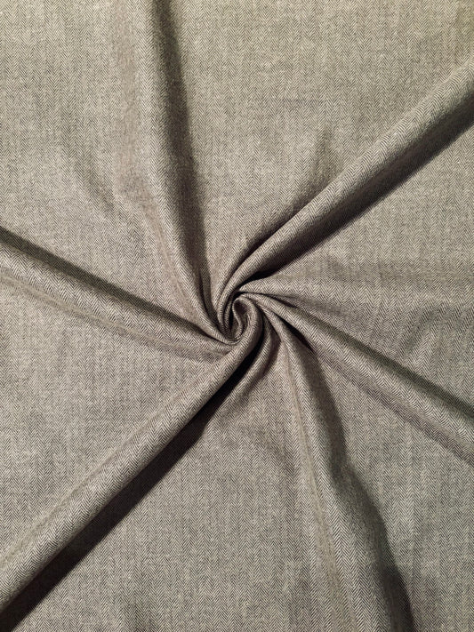 Fabric |  Olive Herringbone Cotton Flannel