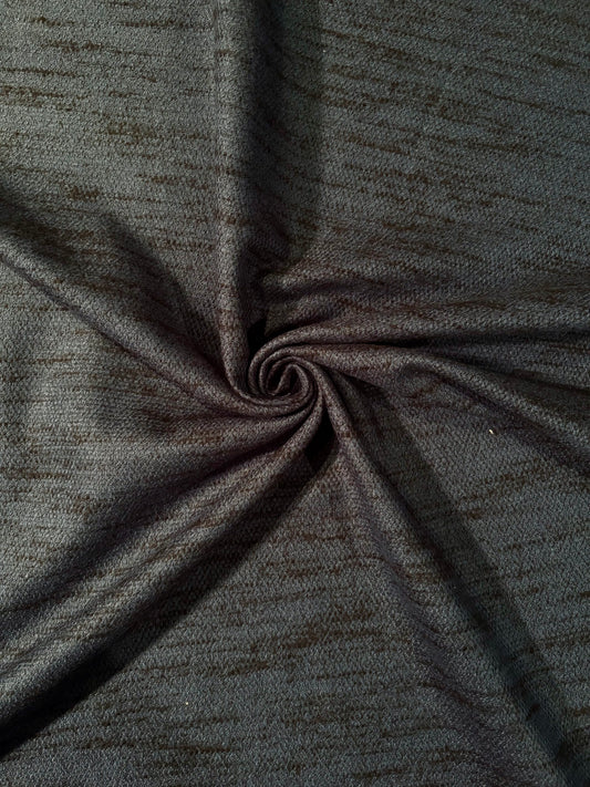 Fabric |  Navy/Black Heathered Cotton Flannel