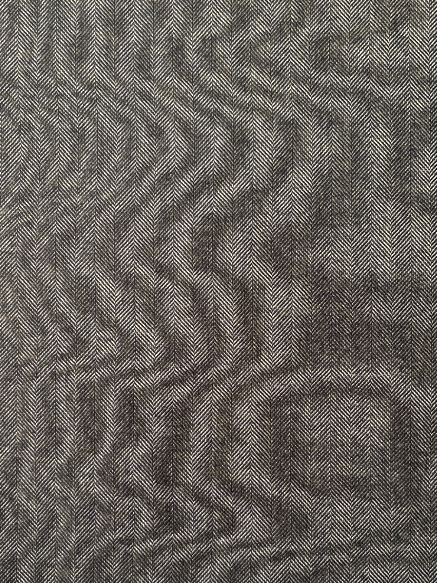 Fabric | Navy/White Herringbone Cotton Flannel