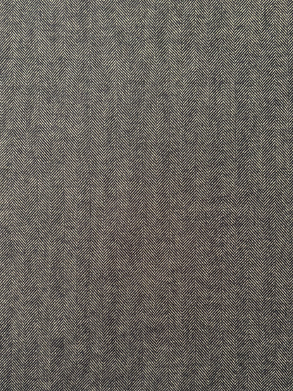 Fabric | Navy/White Herringbone Cotton Flannel