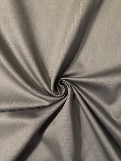 Fabric | Silver Grey Cotton Twill
