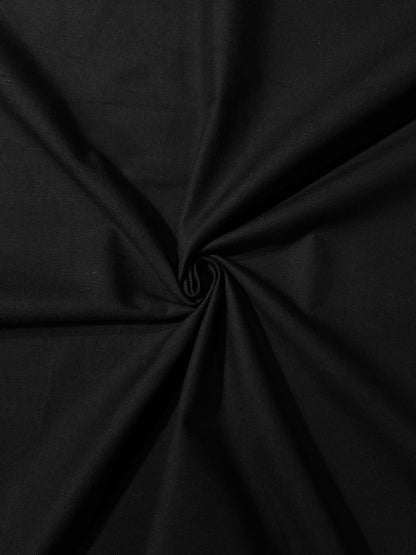 Fabric | Black Brushed Cotton Twill
