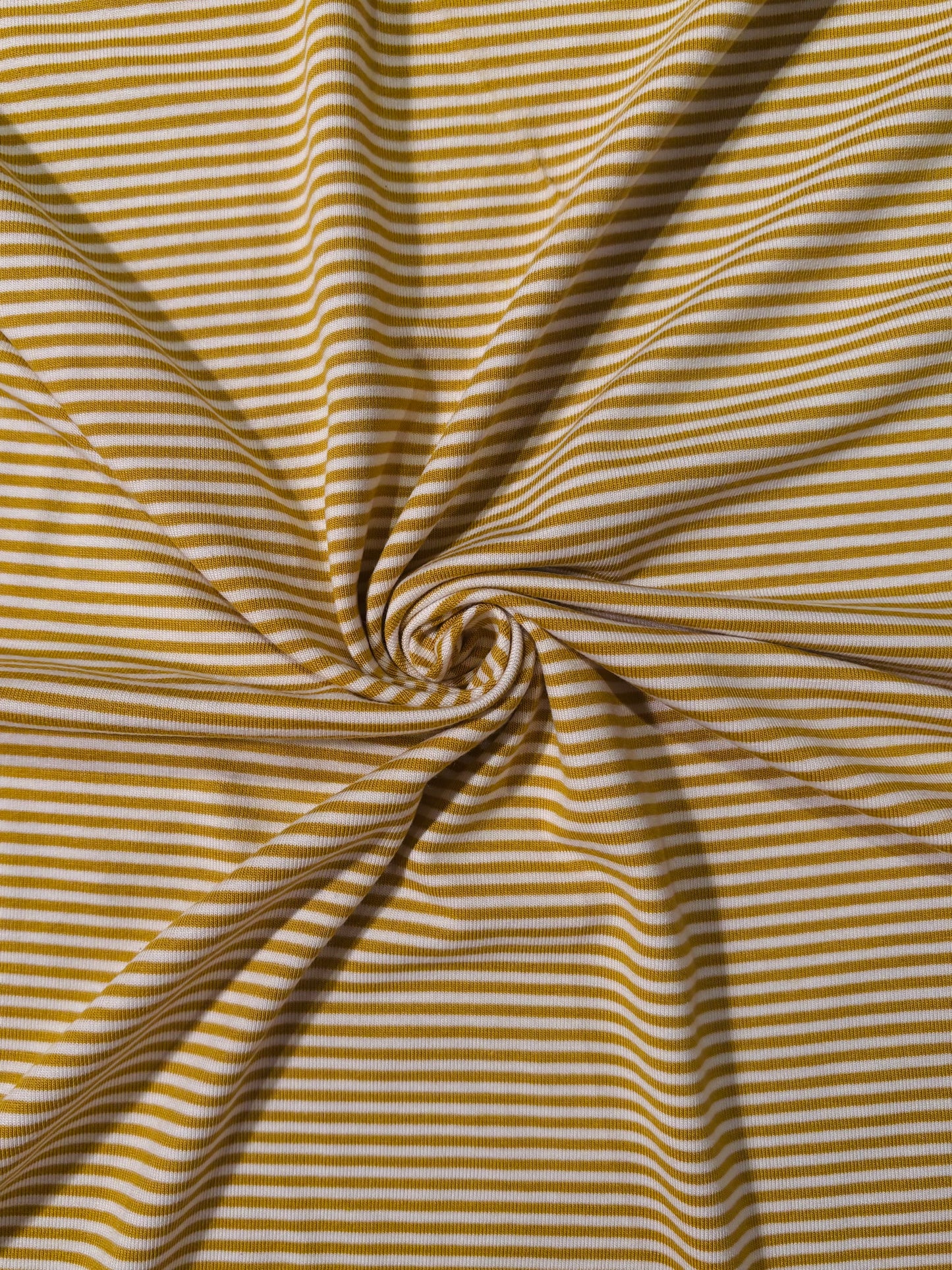 Fabric | Yellow/White Stripe Jersey Knit