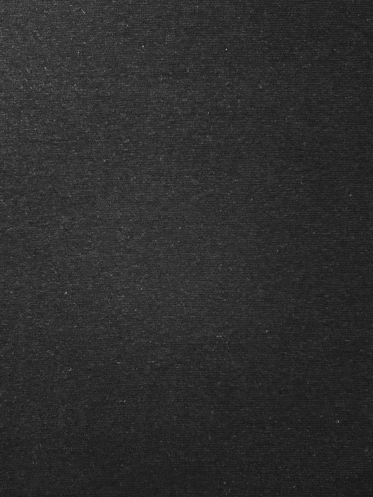 Fabric | Black Hemp/Cotton Knit Jersey