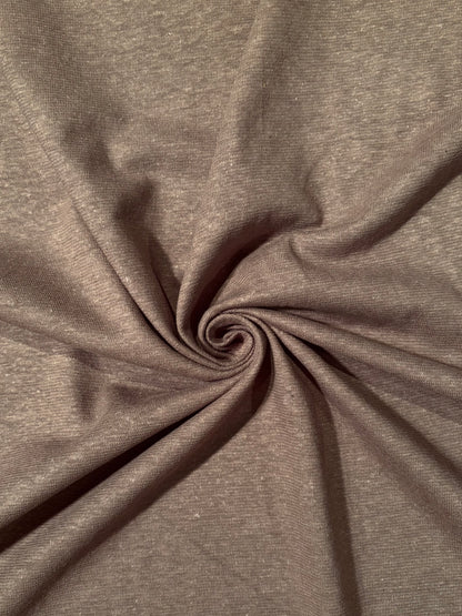 Fabric | Smokey Walnut Hemp/Cotton Knit Jersey