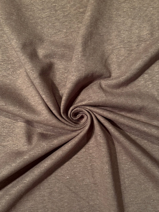 Fabric | Smokey Walnut Hemp/Cotton Knit Jersey