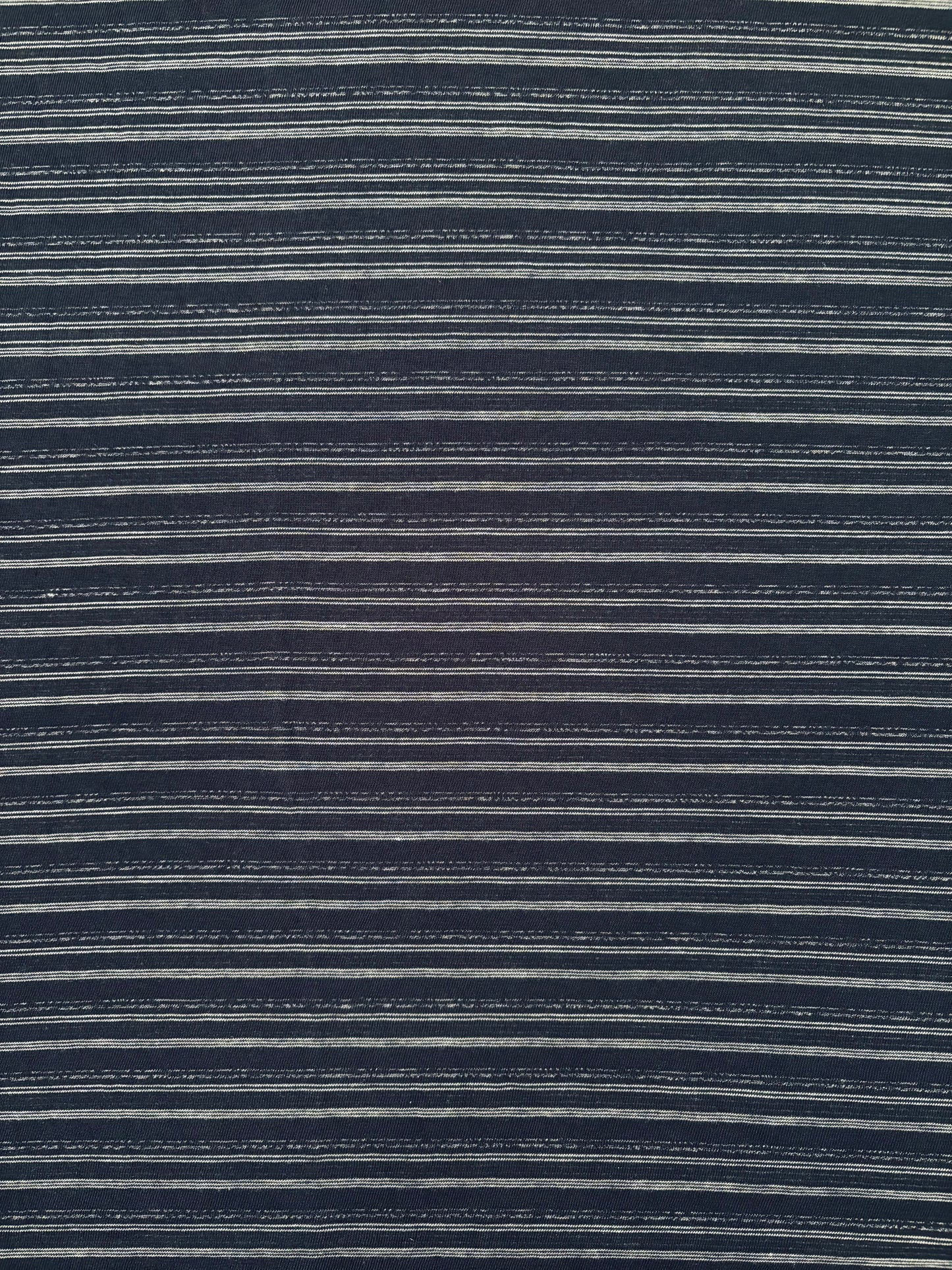Fabric | Navy and White Stripped Jersey