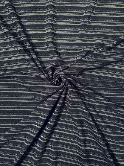 Fabric | Navy and White Stripped Jersey