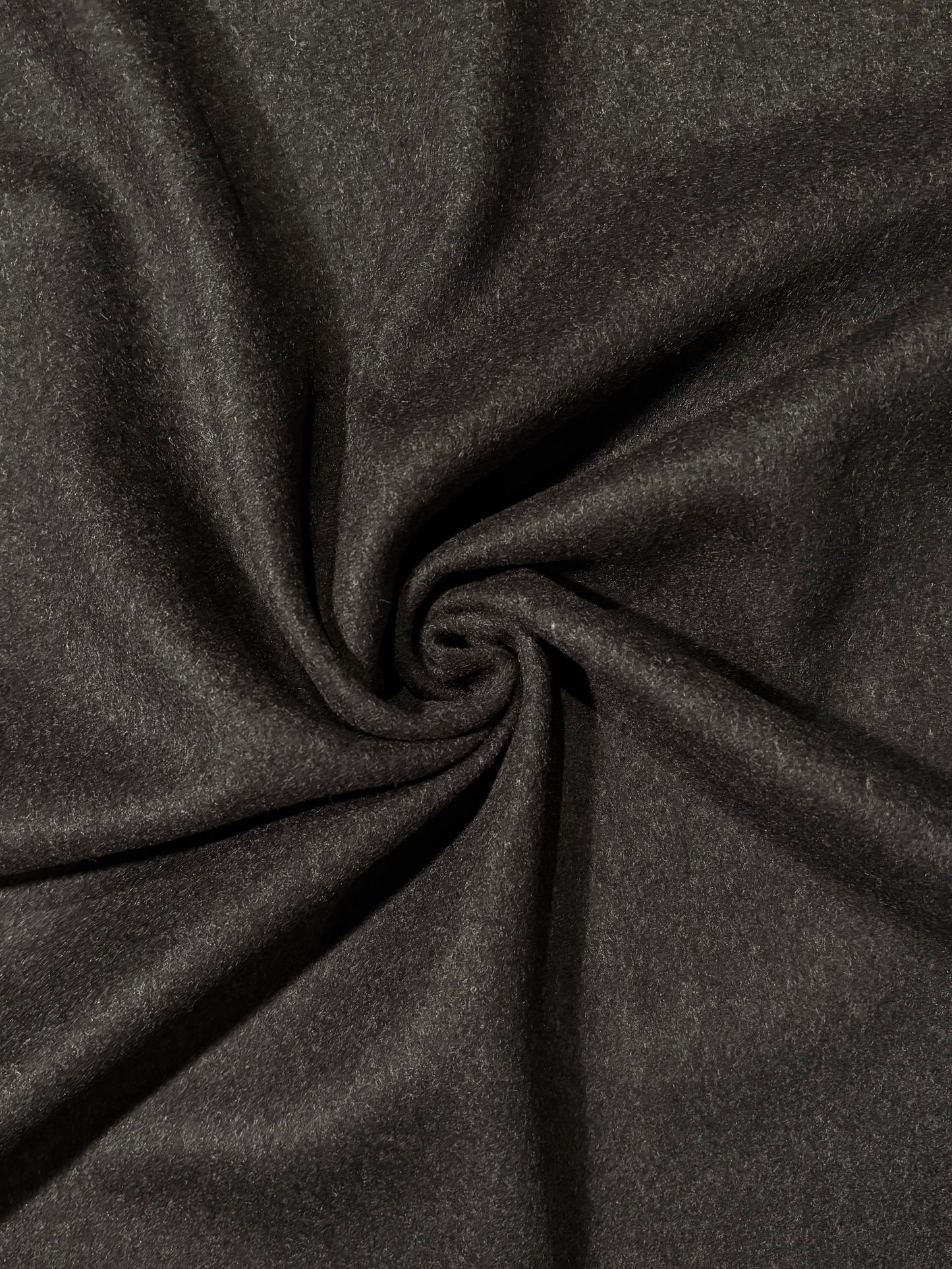 Fabric | Soft Black Wool Coating
