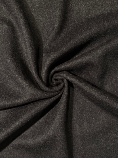 Fabric | Soft Black Wool Coating