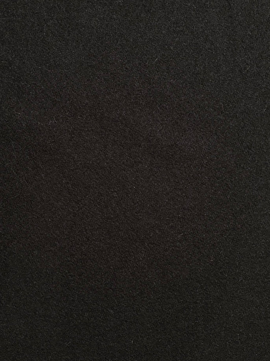 Fabric | Black Wool Felt Coating