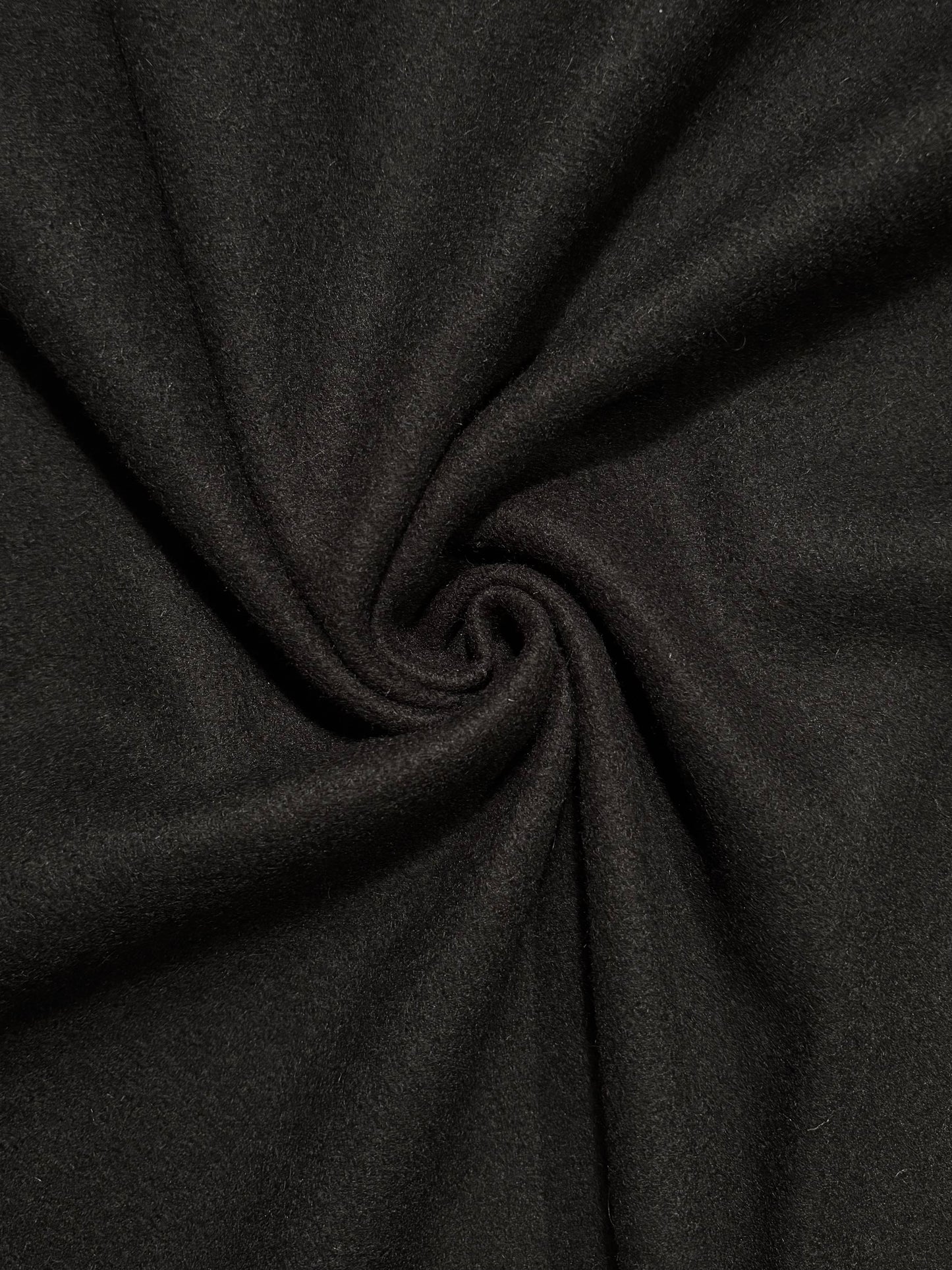 Fabric | Black Wool Felt Coating