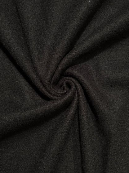 Fabric | Black Wool Felt Coating