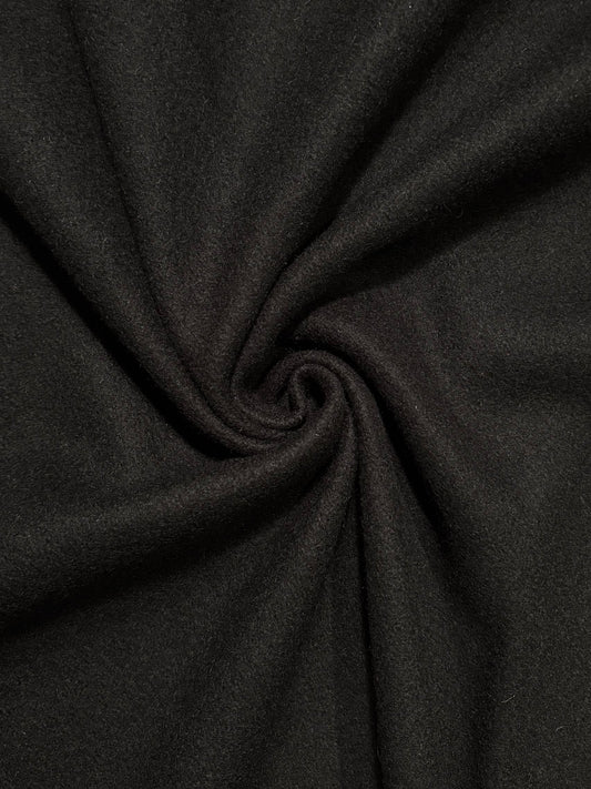 Fabric | Black Wool Felt Coating